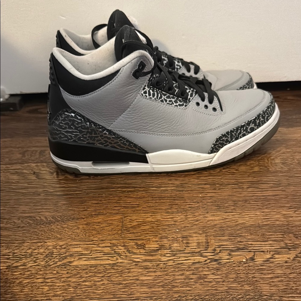 Nike Gray and Black High-Top Sneakers with Cushioned Midsole